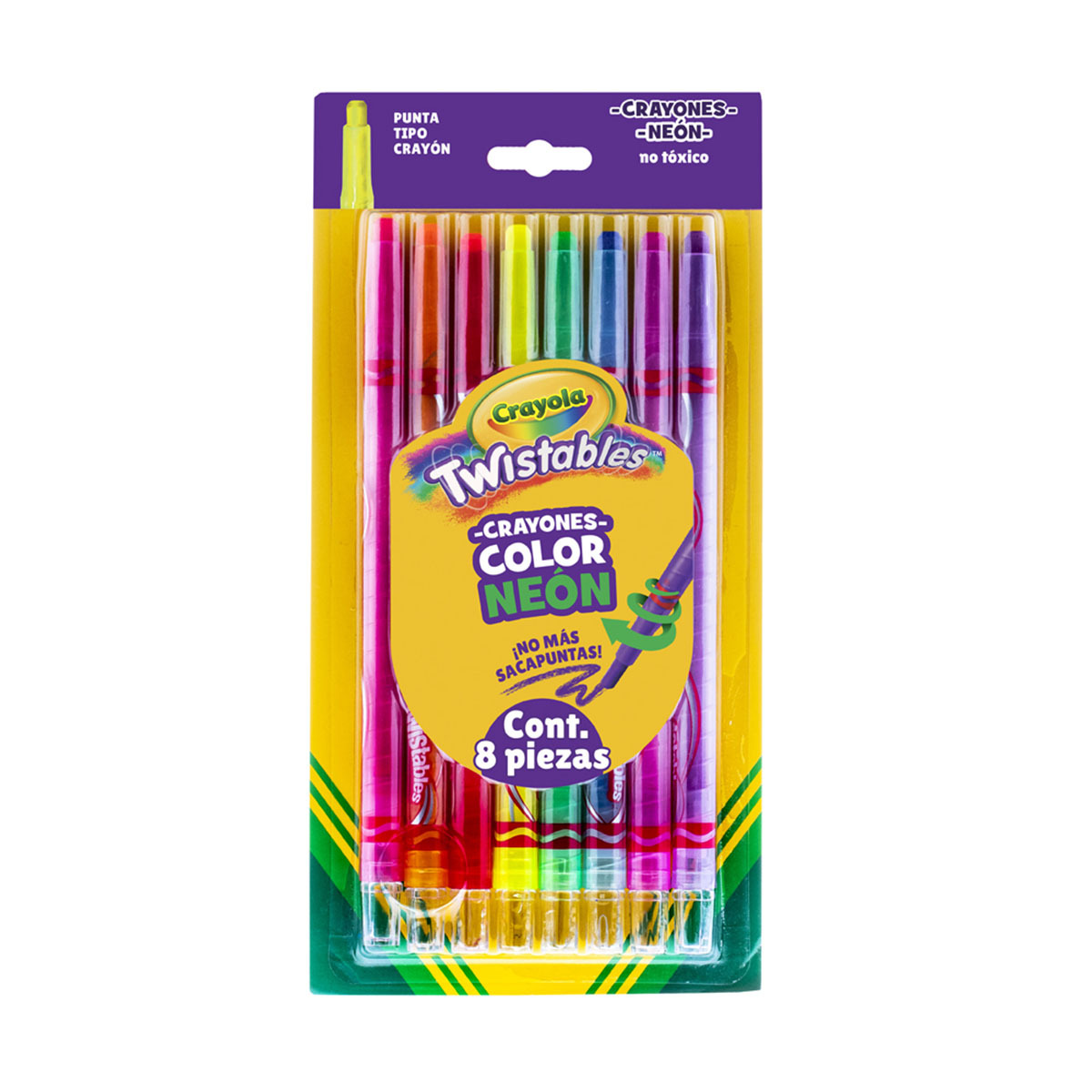CRAYON TWISTABLE CRAYOLA COLORES EXTREMOS 8U
