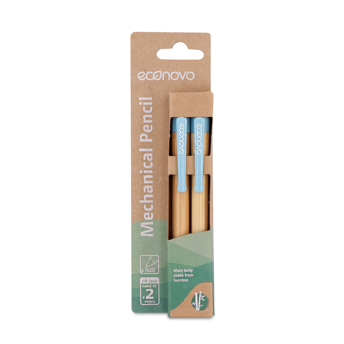 PORTAMINA ECONOVO 0.7MM 2U (BARRIL 100% BAMBOO BIODEGRADABLE)