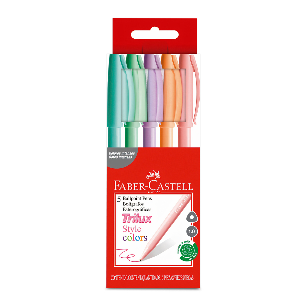 BOLIGRAFO FABER CASTELL TRILUX PASTEL