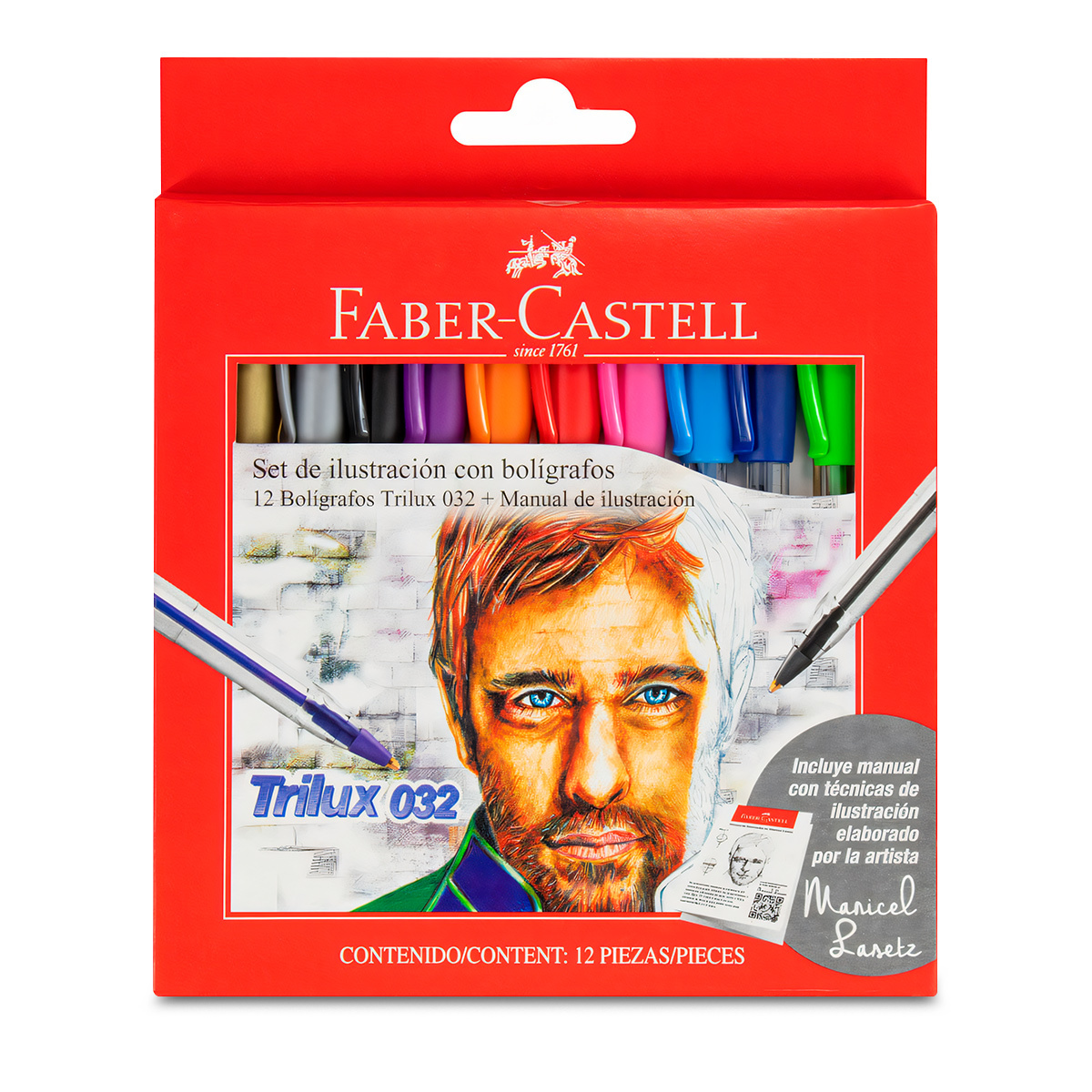 BOLIGRAFOS FABER CASTELL TRILUX ILUSTRACION 12U