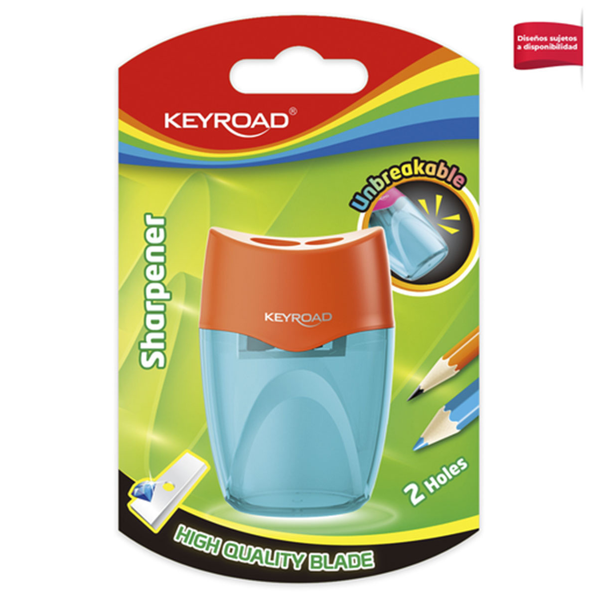 SACAPUNTAS KEYROAD UNBREAKABLE 2O CON DEPOSITO