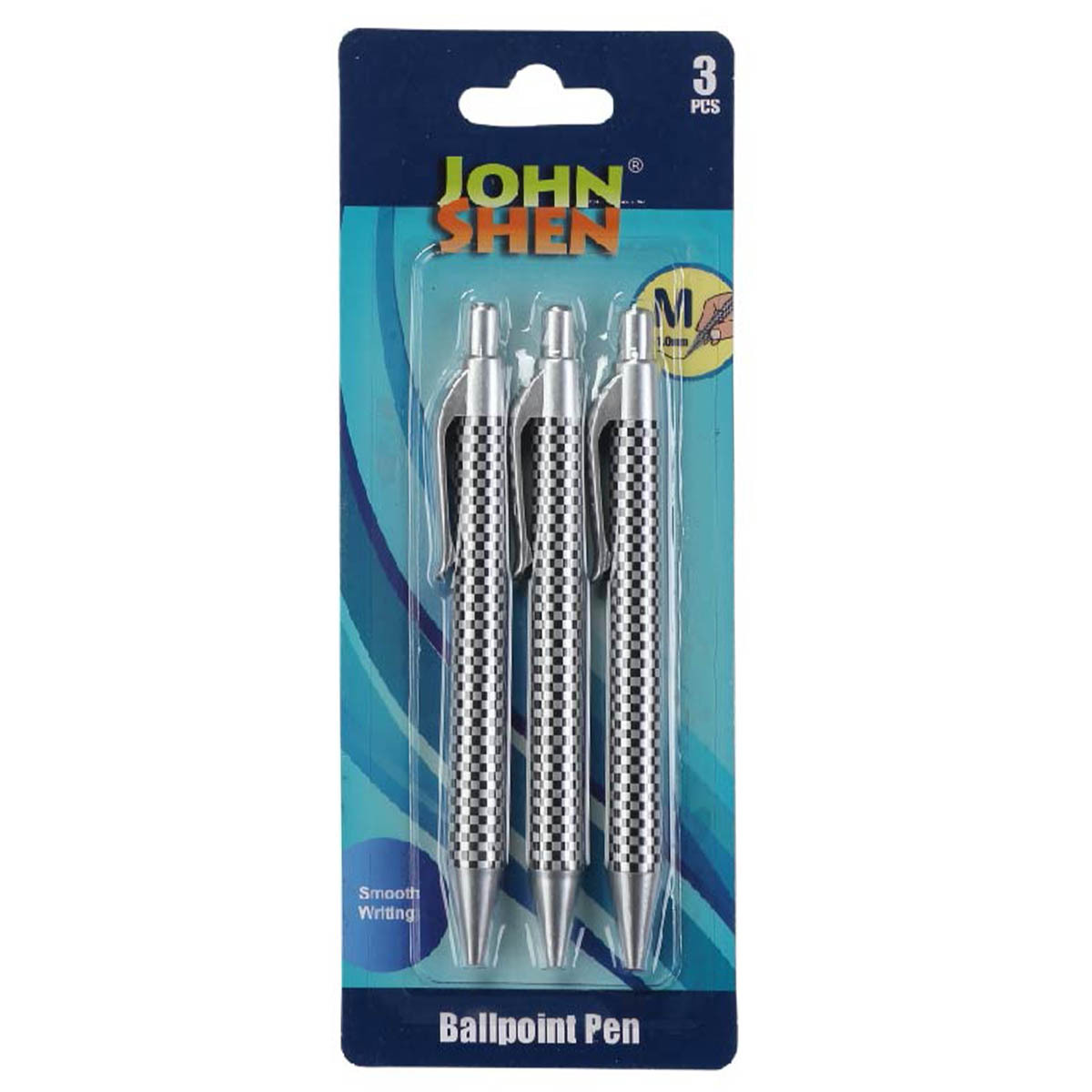 BOLIGRAFO JOHN SHEN 0.7MM TINTA AZUL 3U