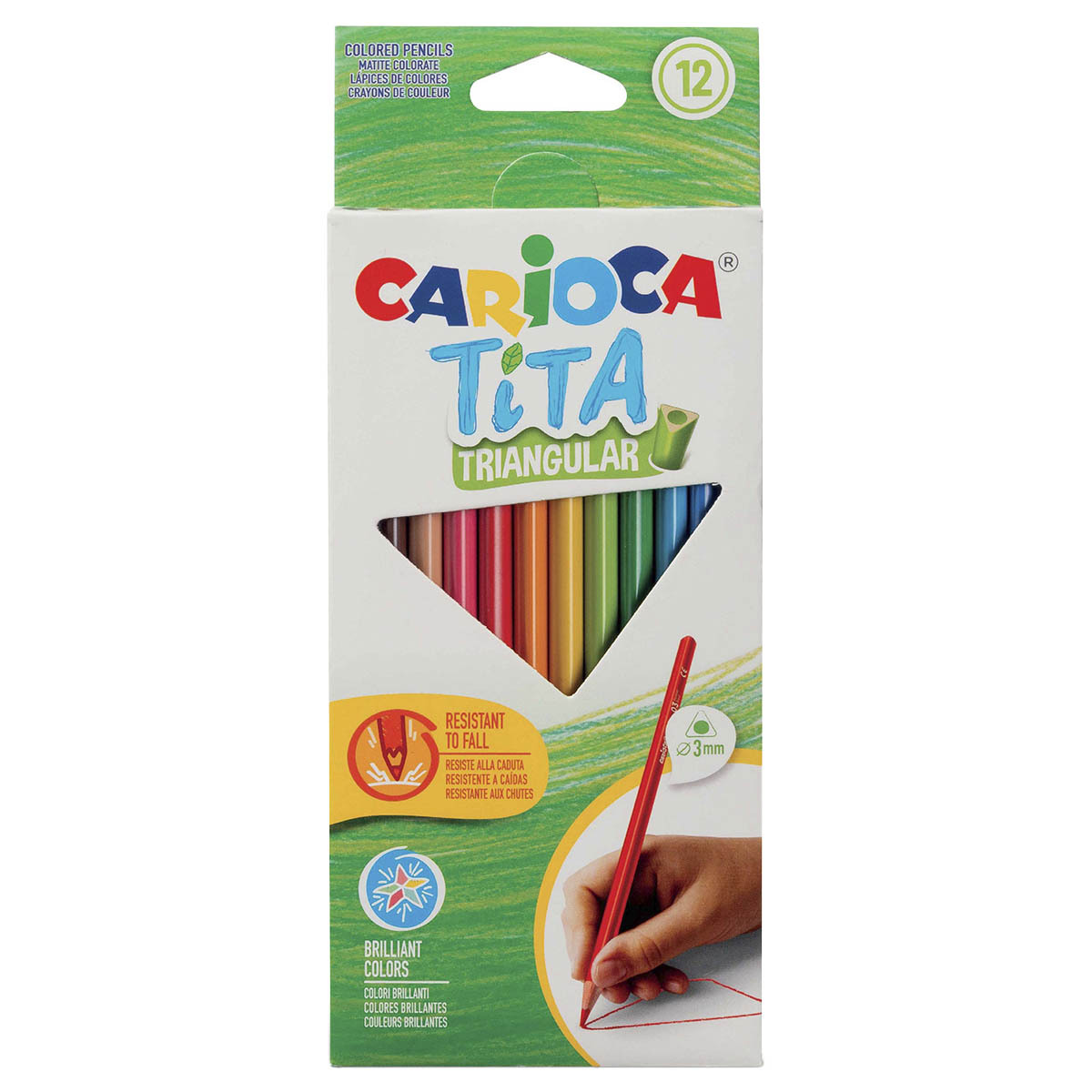 LAPICES DE COLOR CARIOCA TITA TRIANGULAR 12U