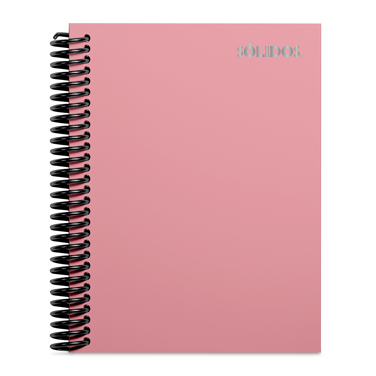 CUADERNO SOLIDO ESPIRAL 1/2 OFICIO PASTA DURA VIOLETA 100H LINEAS