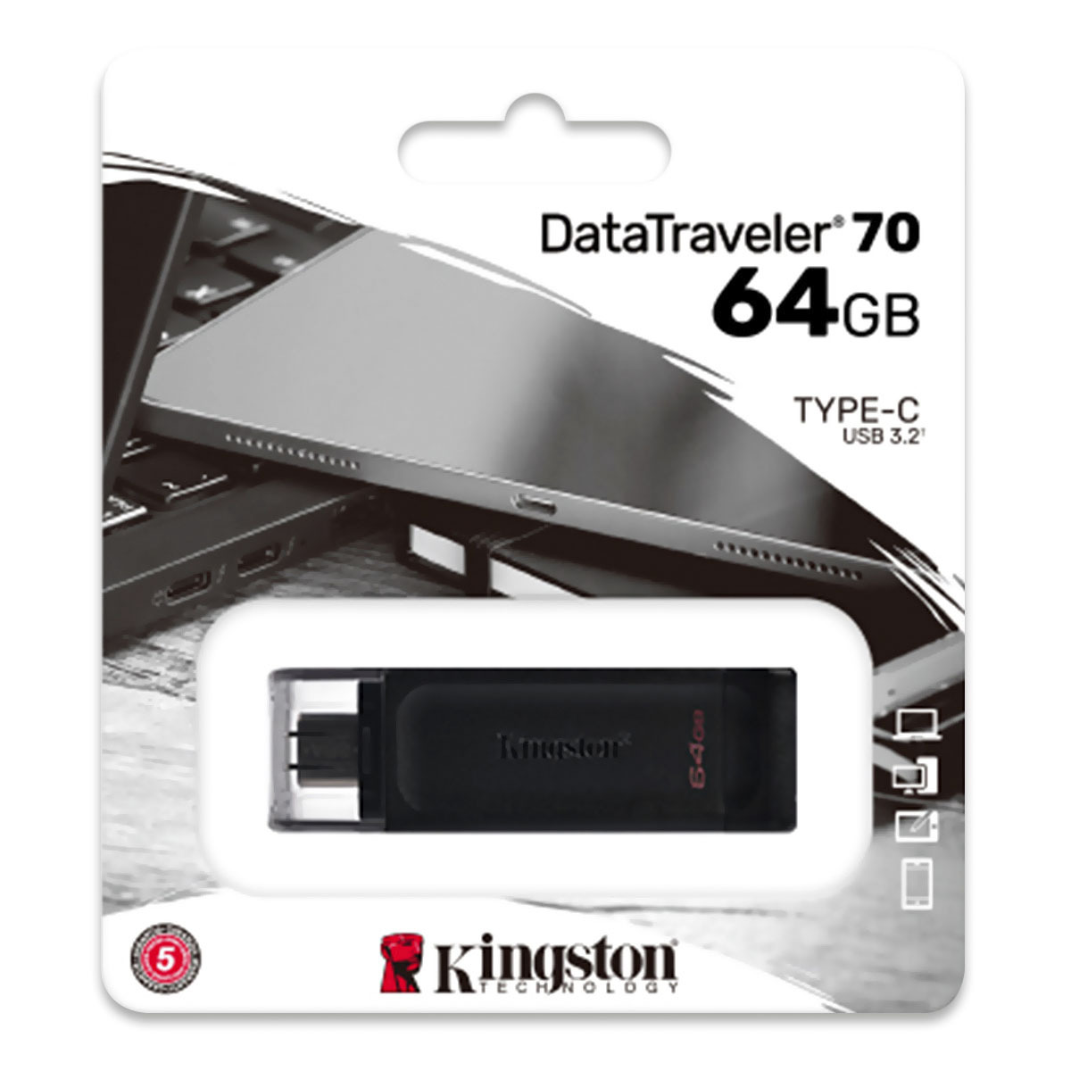 MEMORIA KINGSTON USB 64GB DT70/64GB