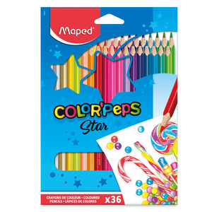 LAPICES COLOR PEPS X36 ESTUCHE DE CARTON LAPICES COLOR PEPS X36 ESTUCHE DE CARTON