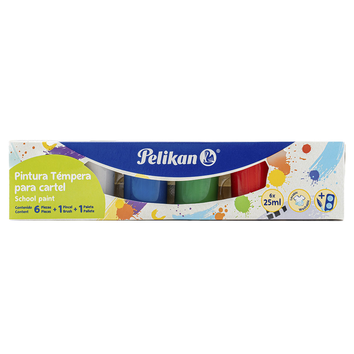 TEMPERA PELIKAN 25 ML 6U