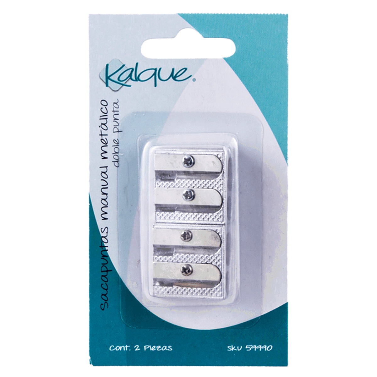 SACAPUNTAS METALICO DOBLE TALLA