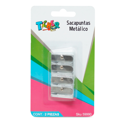 Sacapuntas marca Office Depot con cuchilla afilada que da punta uniforme a lápices y lápices de colores. Diseño práctico con depósito de viruta.