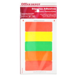 ETIQUETAS RECTANGULARES C/100 FLUO ETIQUETAS RECTANGULARES C/100 FLUO