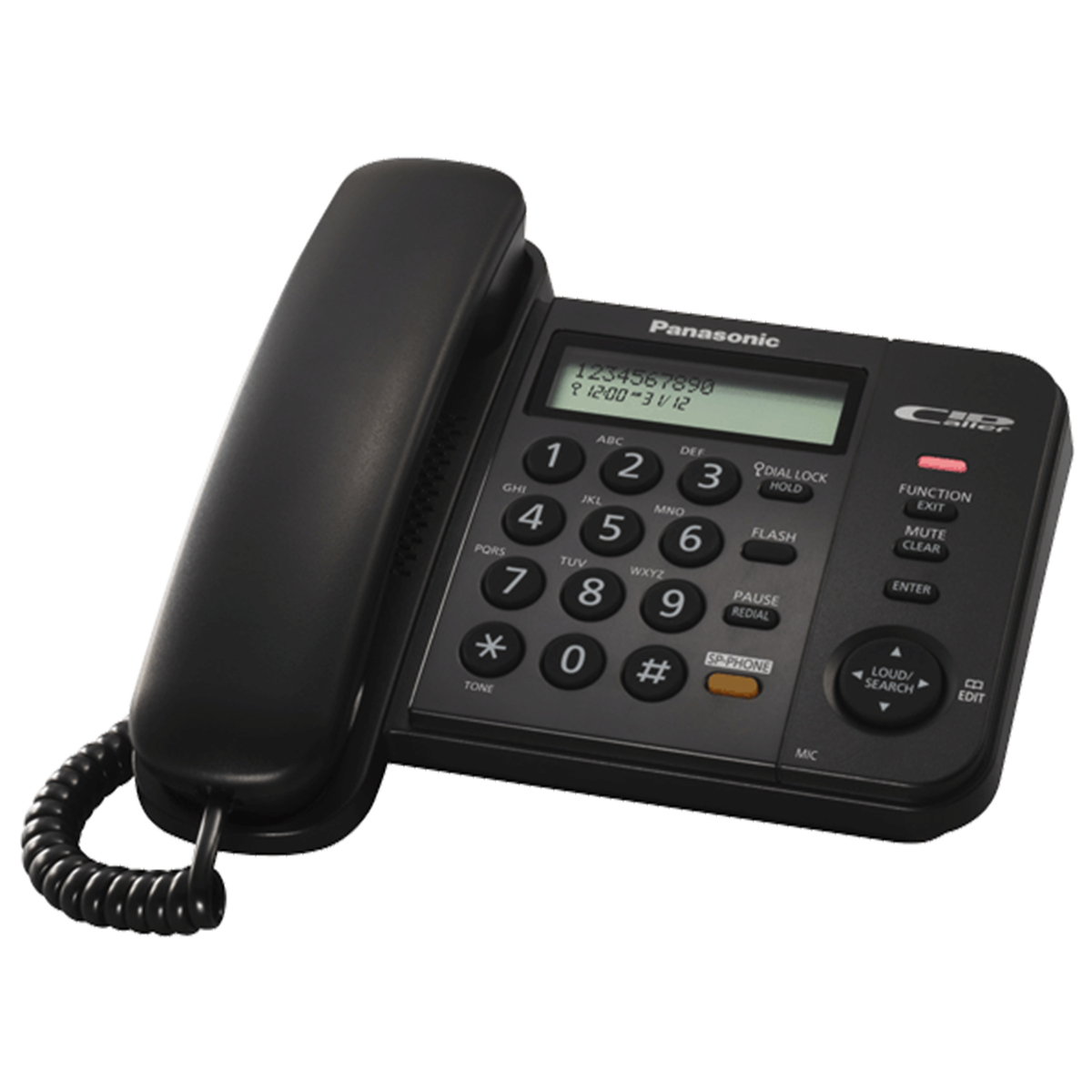 TELEFONO PANASONIC NEGRO TS580