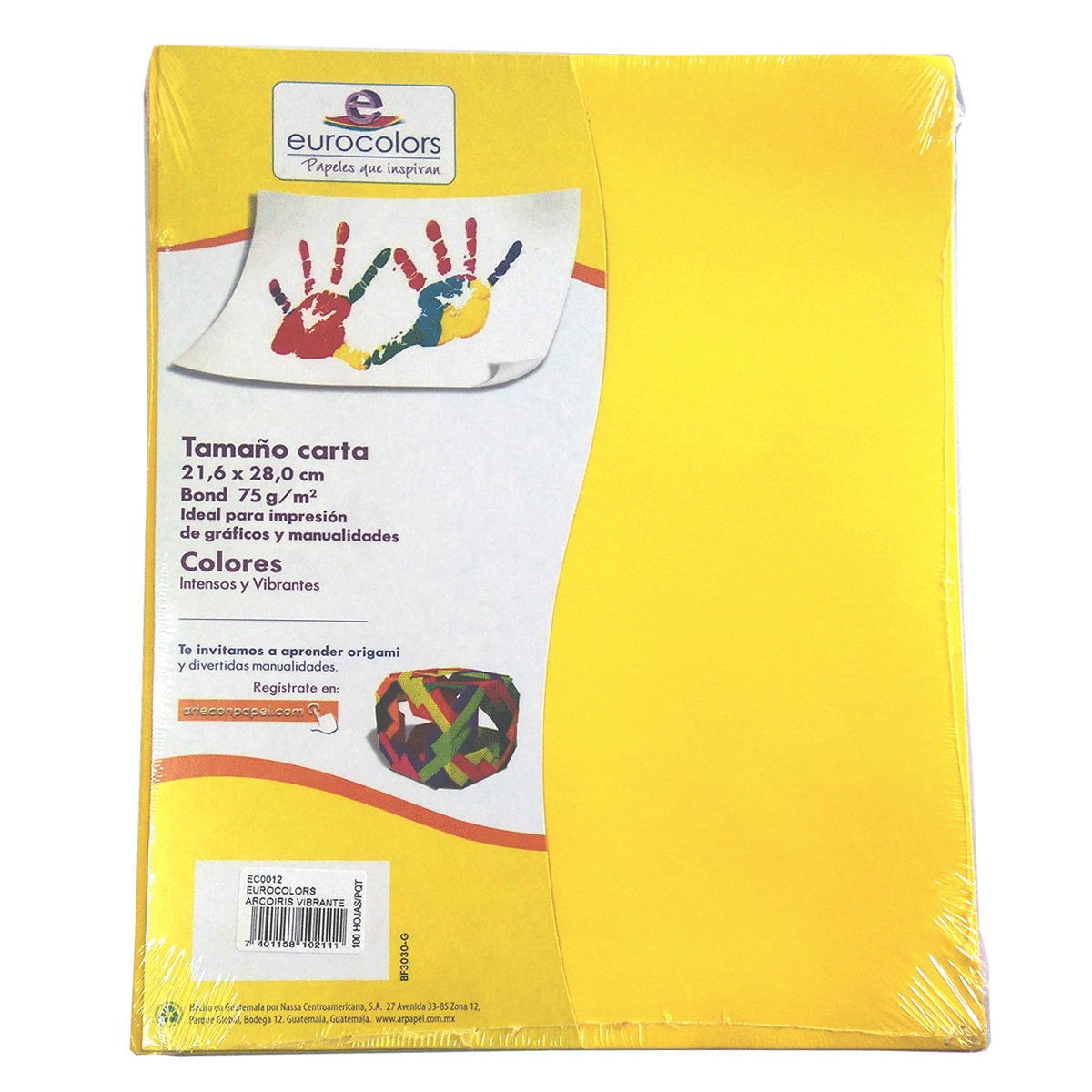 PAPEL EUROCOLOR COLORES VIBRANTES 100H