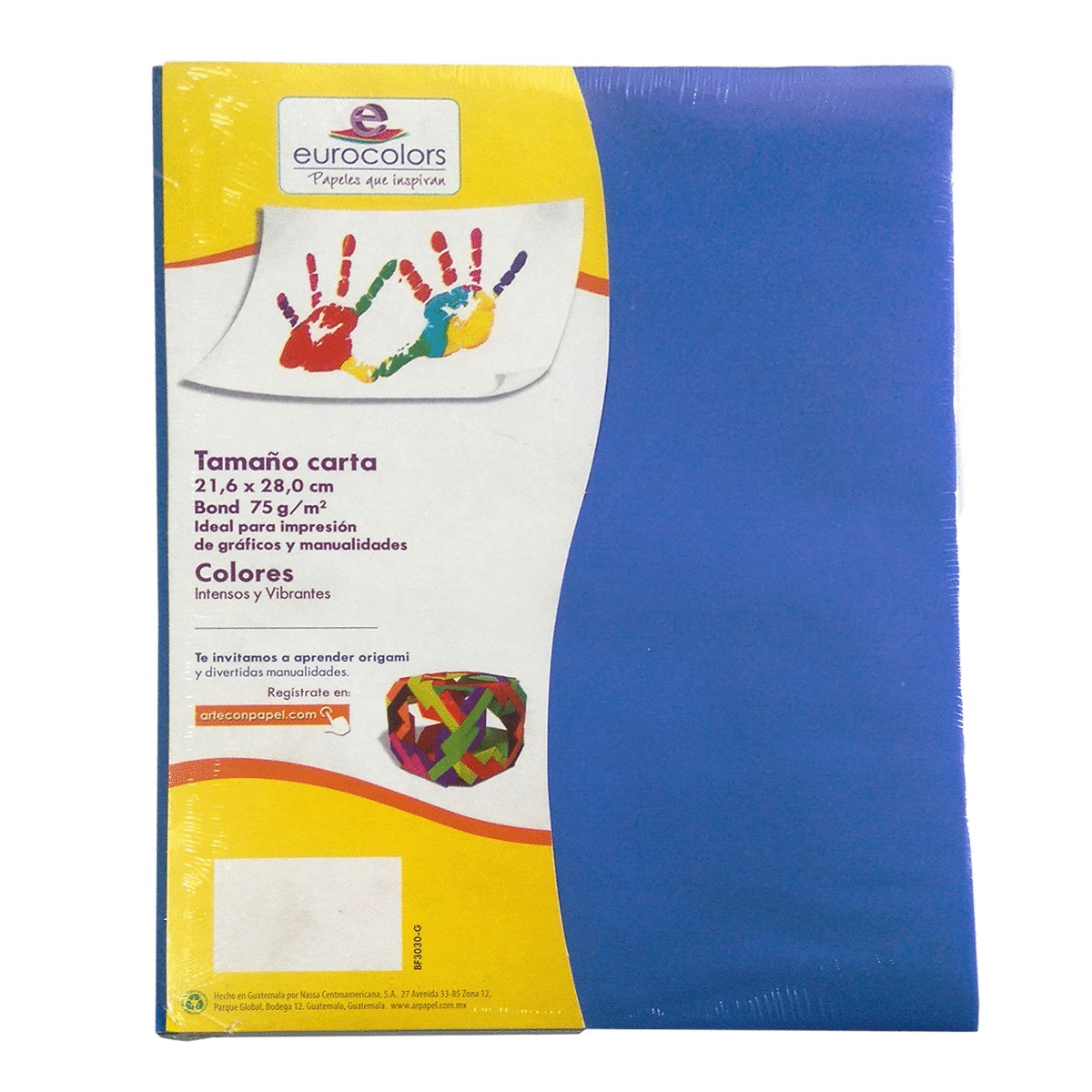 PAPEL EUROCOLOR COLORES INTENSOS 100H