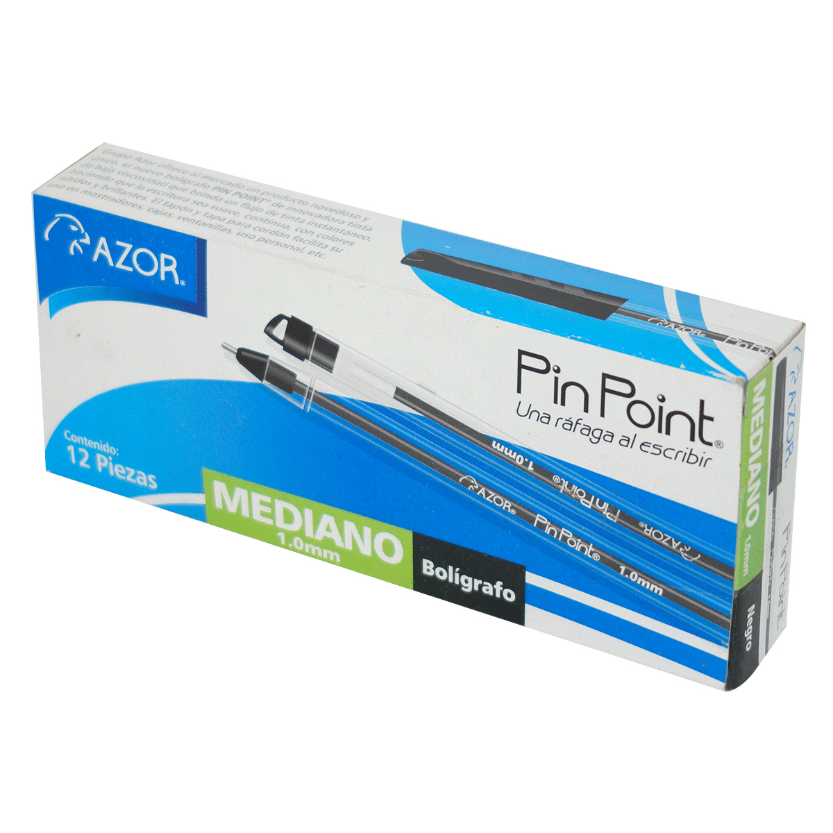 BOLIGRAFO AZOR PIN POINT NEGRO 12U | Office Depot Honduras