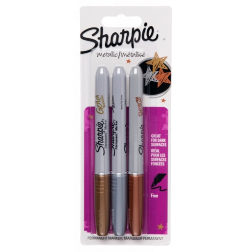 Marcadores marca Sharpie con tinta de alta cobertura y colores vibrantes. Versatiles para escuela, oficina, arte y manualidades.