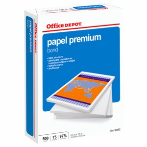 PAPEL OFFICE DEPOT PREM T/C RM (AZUL) PAPEL OFFICE DEPOT PREM T/C RM (AZUL)