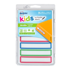 ETIQUETA DURABLE KIDS 1.6 X 8.9 CM PAQ 35 ETIQUETA DURABLE KIDS 1.6 X 8.9 CM PAQ 35