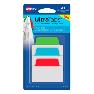 ETIQ.MINI ULTRA TABS COL. PRIMARIOS 24U ETIQ.MINI ULTRA TABS COL. PRIMARIOS 24U