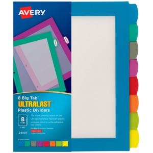 SEPARADOR PLASTICO C/VENTANA 8 PESTANAS SEPARADOR PLASTICO C/VENTANA 8 PESTANAS