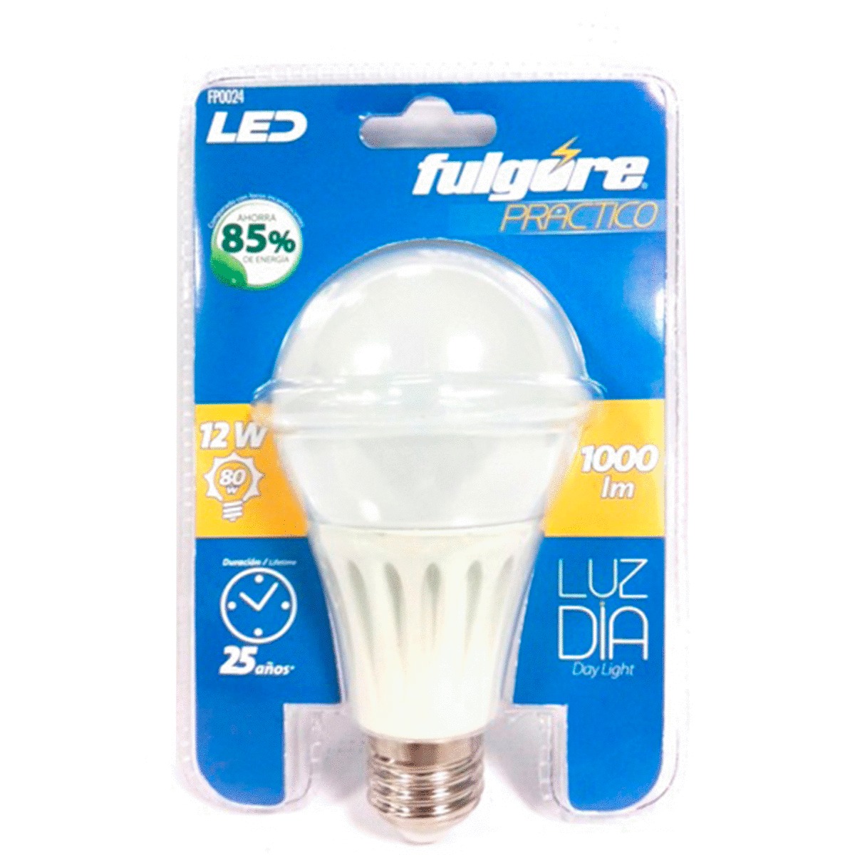FOCO LED 12W LUZ DE DIA BASE E27 B/1