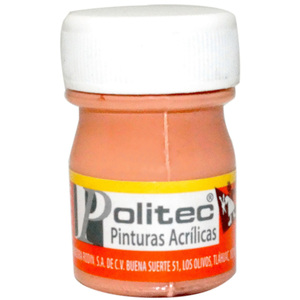 PINTURA ACRILICA DURAZNO POLITEC 20ML PZ PINTURA ACRILICA DURAZNO POLITEC 20ML PZ