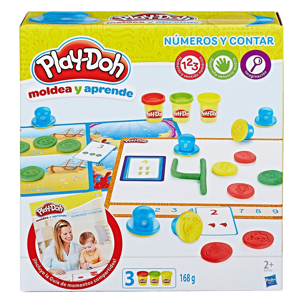 SET PLAY DOH NUMEROS Y CUENTAS 3 COLORES SURTIDOS