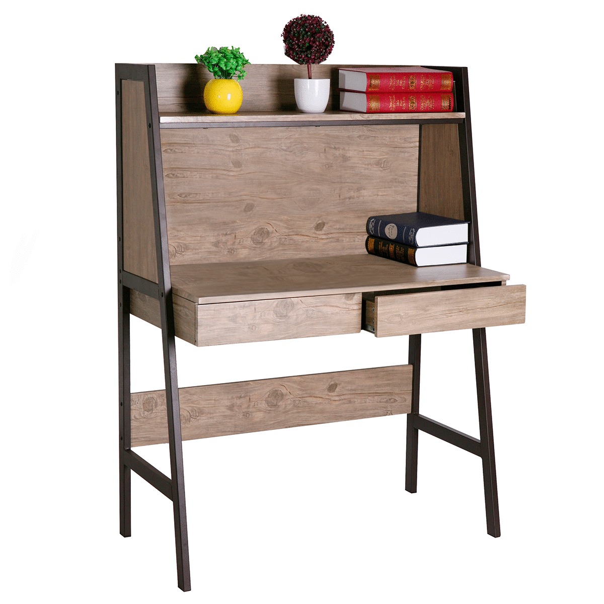 ESCRITORIO (GAVETAS, ENTREPAÑOS)
