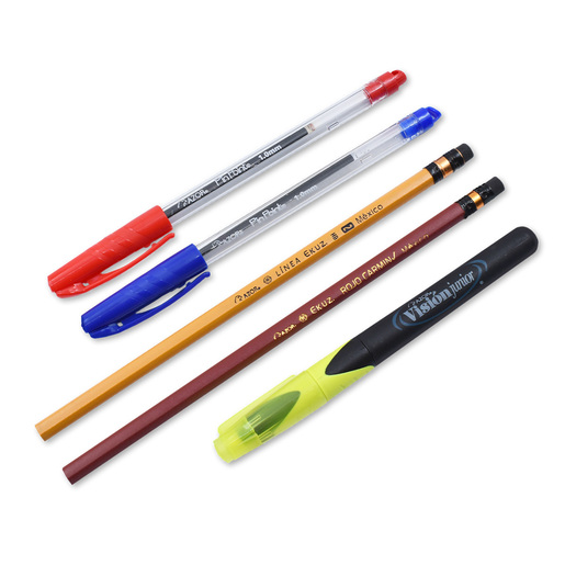 AZOR MIX 5U(1NRO,1 RJO,1 LAPIZ AMA,1 LAPIZ RJO,1 RESALT AMA)