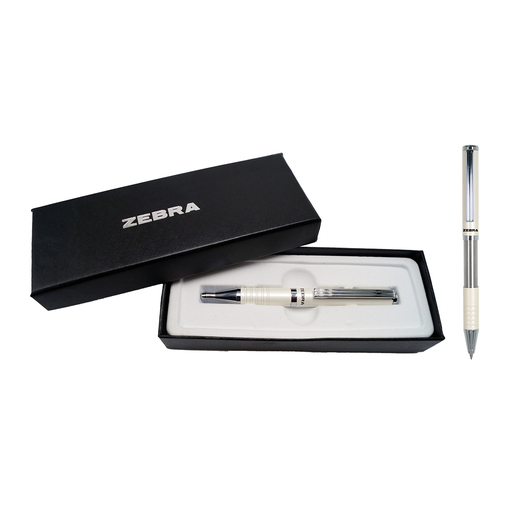 Bolígrafo fino Zebra línea Slide con cuerpo de diseño elegante y escritura suave. Tinta de trazo uniforme para una experiencia cómoda y precisa. Acabado en blanco. Ideal para uso ejecutivo, regalo o detalle profesional.