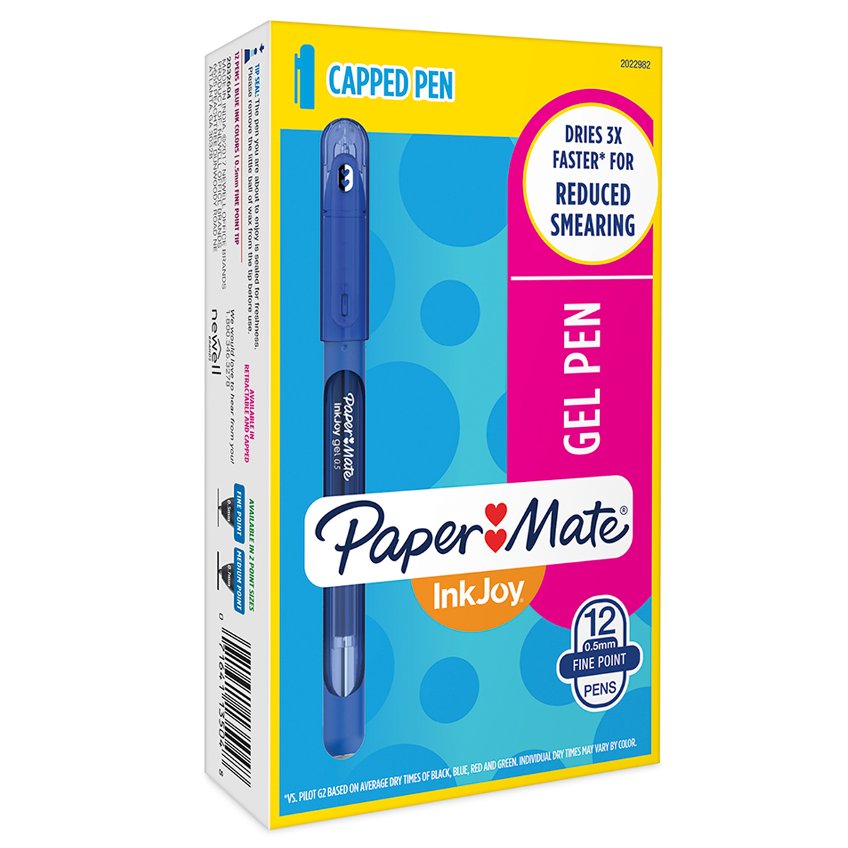 BOLIGRAFO PAPER MATE INKJOY GEL 600 ST 12 AZUL