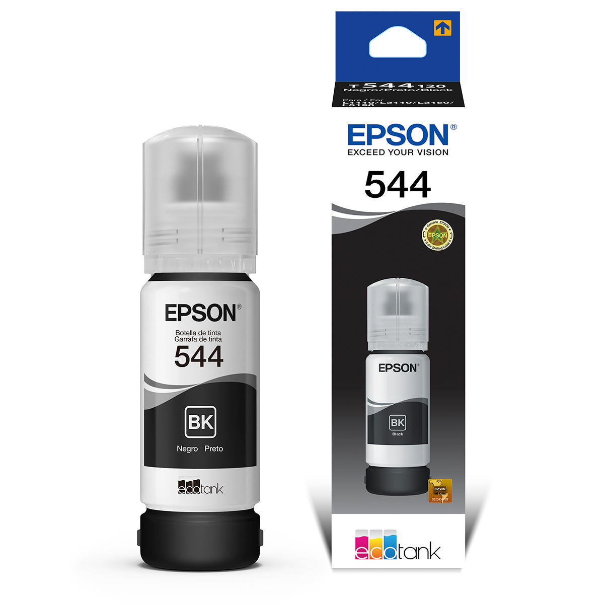 BOTELLA DE TINTA EPSON NEGRA 544