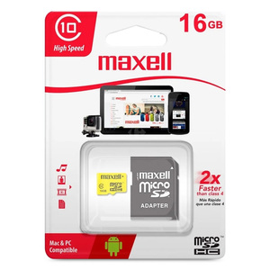 MEMORIA MAXELL MICRO SD 16GB MCSD16CL10 MEMORIA MAXELL MICRO SD 16GB MCSD16CL10