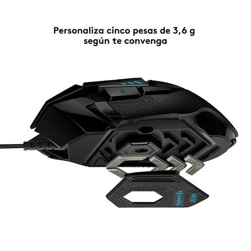 MOUSE LOGITECH G502 GAMING (OPTICO, ILUMINAD0)