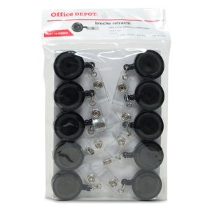 BROCHE RETRACTIL TRANSPARENTE COLOR GRIS BROCHE RETRACTIL TRANSPARENTE COLOR GRIS