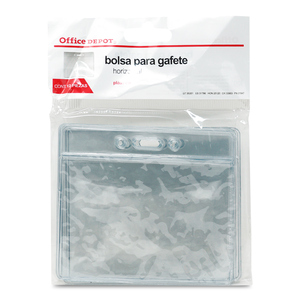 BOLSA PARA PORTAR GAFETE OFFICE DEPOT, HORIZONTAL, 12PCK BOLSA PARA PORTAR GAFETE OFFICE DEPOT, HORIZONTAL, 12PCK