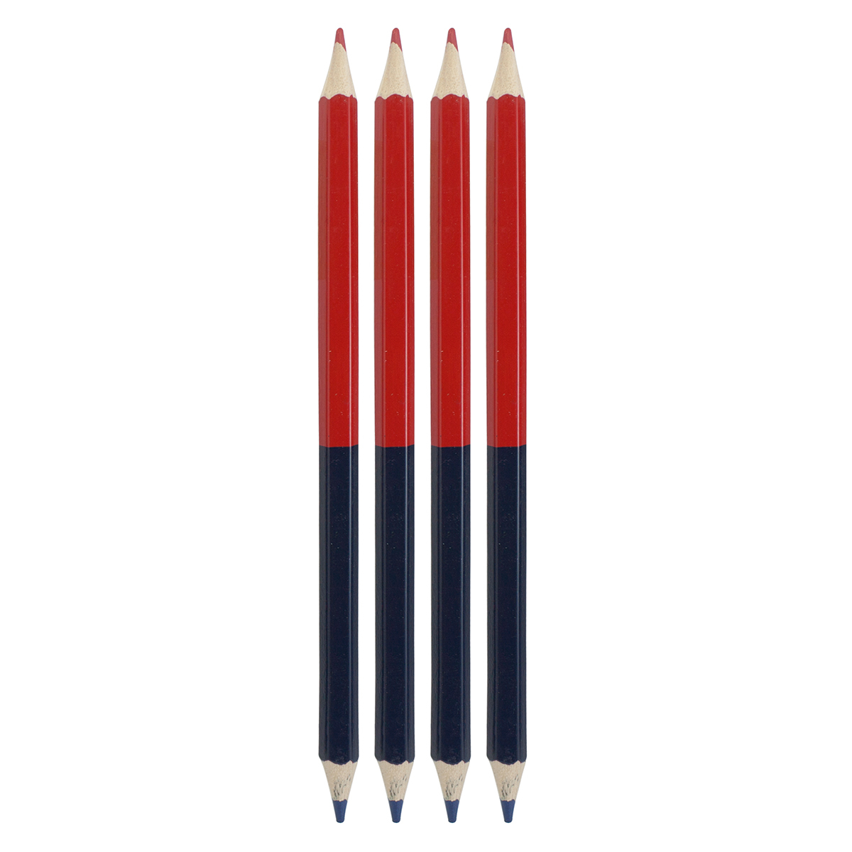 Lápiz bicolor rojo-azul fino