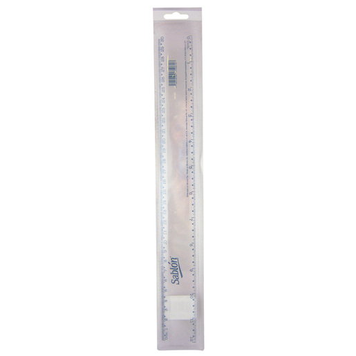 Regla marca Sablon de medicion precisa con escala clara y resistente. Indispensable para tareas escolares, dibujo tecnico y oficina.