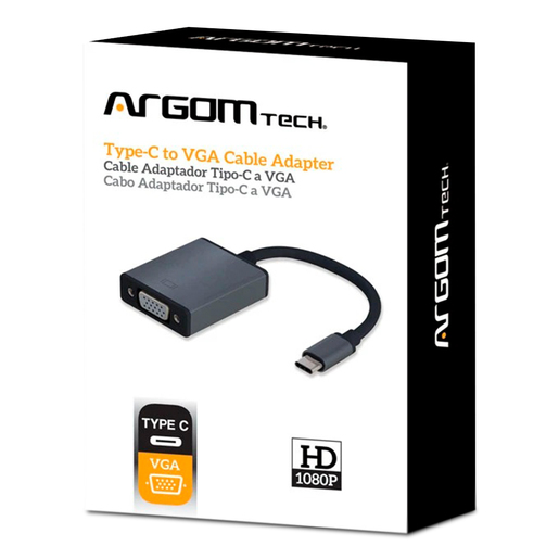 ADAPTADOR ARGOM USB C A VGA ARG-CB-0043