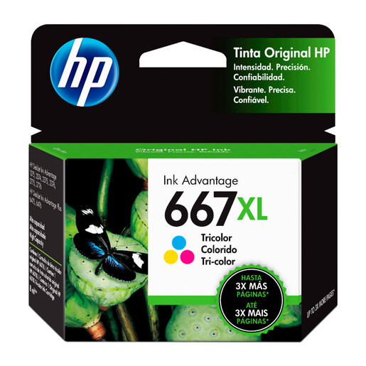 CARTUCHO DE TINTA HP 667 XL TRICOLOR