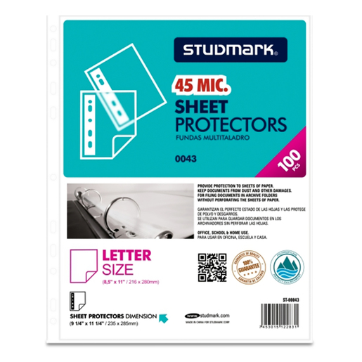 FUNDAS PROTECTORAS CARTA 100U