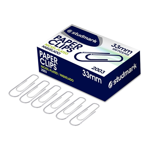 CLIP STUDMARK 33MM METAL 100U