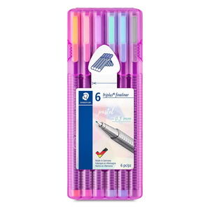 BOLIGRAFO PUNTO FINO TRIPLUS PASTEL 0.3MM 6U BOLIGRAFO PUNTO FINO TRIPLUS PASTEL 0.3MM 6U