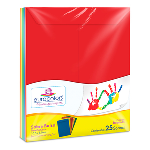 SOBRE CARTA EUROCOLOR ARCOIRIS 25U SOBRE CARTA EUROCOLOR ARCOIRIS 25U