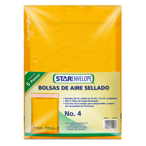 SOBRE MANILA CON BURBUJA CARTA (6X10""") 5U SOBRE MANILA CON BURBUJA CARTA (6X10""") 5U