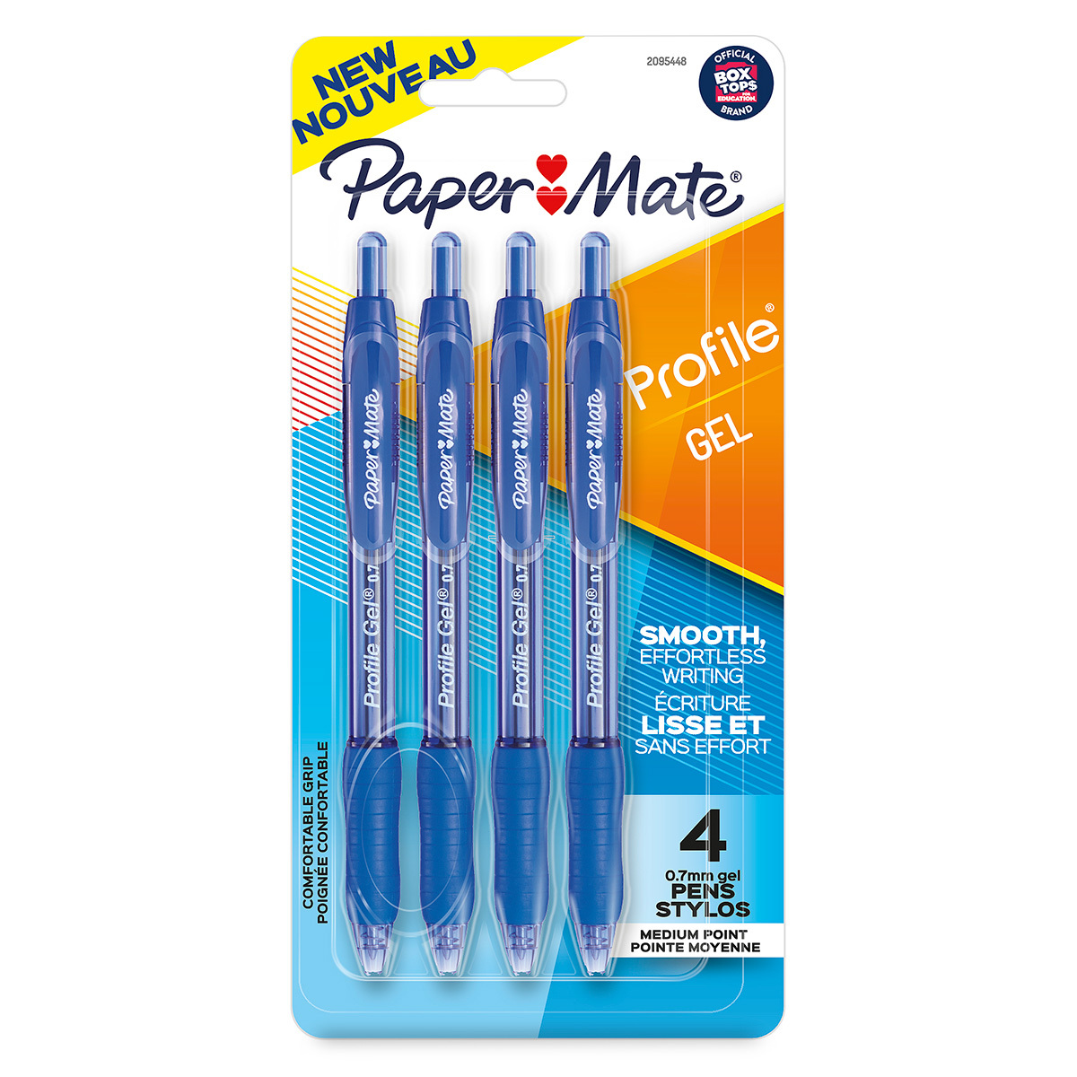 PAPER MATE Caja 12 bolígrafos gel borrable colores surtidos. Punta 0,7 mm.  - Pentágono Universal, S.L. - Tu papelería online