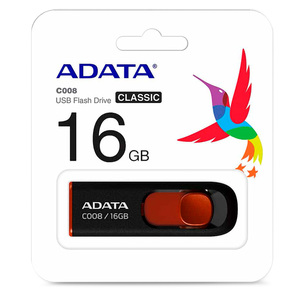 MEMORIA ADATA USB 16GB AC008-16G-RKD MEMORIA ADATA USB 16GB AC008-16G-RKD