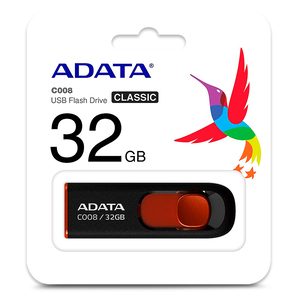 MEMORIA ADATA USB 32GB AC008-32G-RKD MEMORIA ADATA USB 32GB AC008-32G-RKD