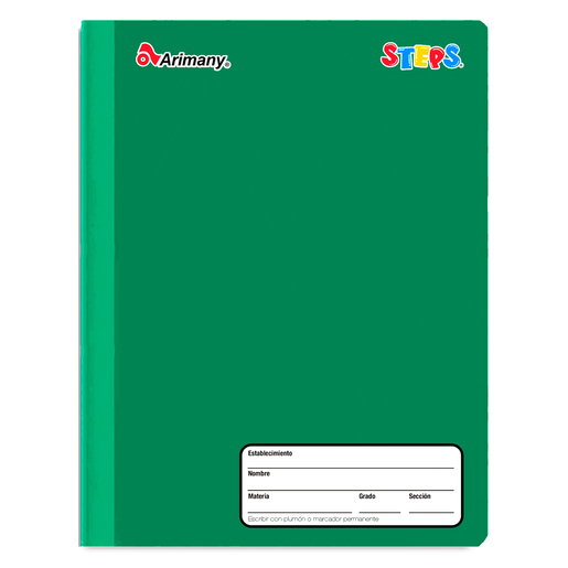 CUADERNO COSIDO ARIMANY STEPS CUADROS 100H