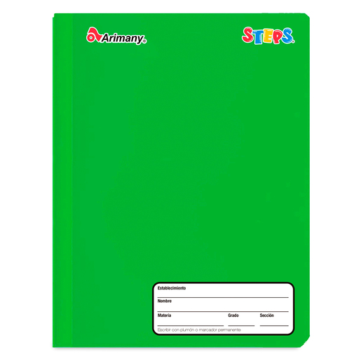 CUADERNO COSIDO ARIMANY STEPS CUADROS 100H