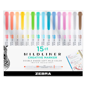MARCADOR ZEBRA MILDLINER DOBLE PUNTA LETTERING 5U (COLOR SURTIDOS) MARCADOR ZEBRA MILDLINER DOBLE PUNTA LETTERING 5U (COLOR SURTIDOS)